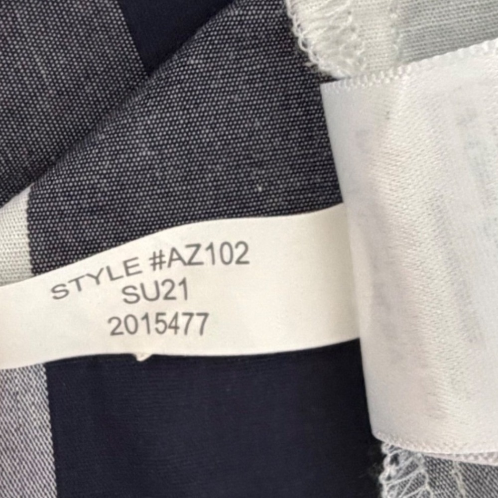 NEW J. Crew Gingham One Shoulder Ruffle Top Black White Cotton Stretch 12 NWT - Picture 12 of 15